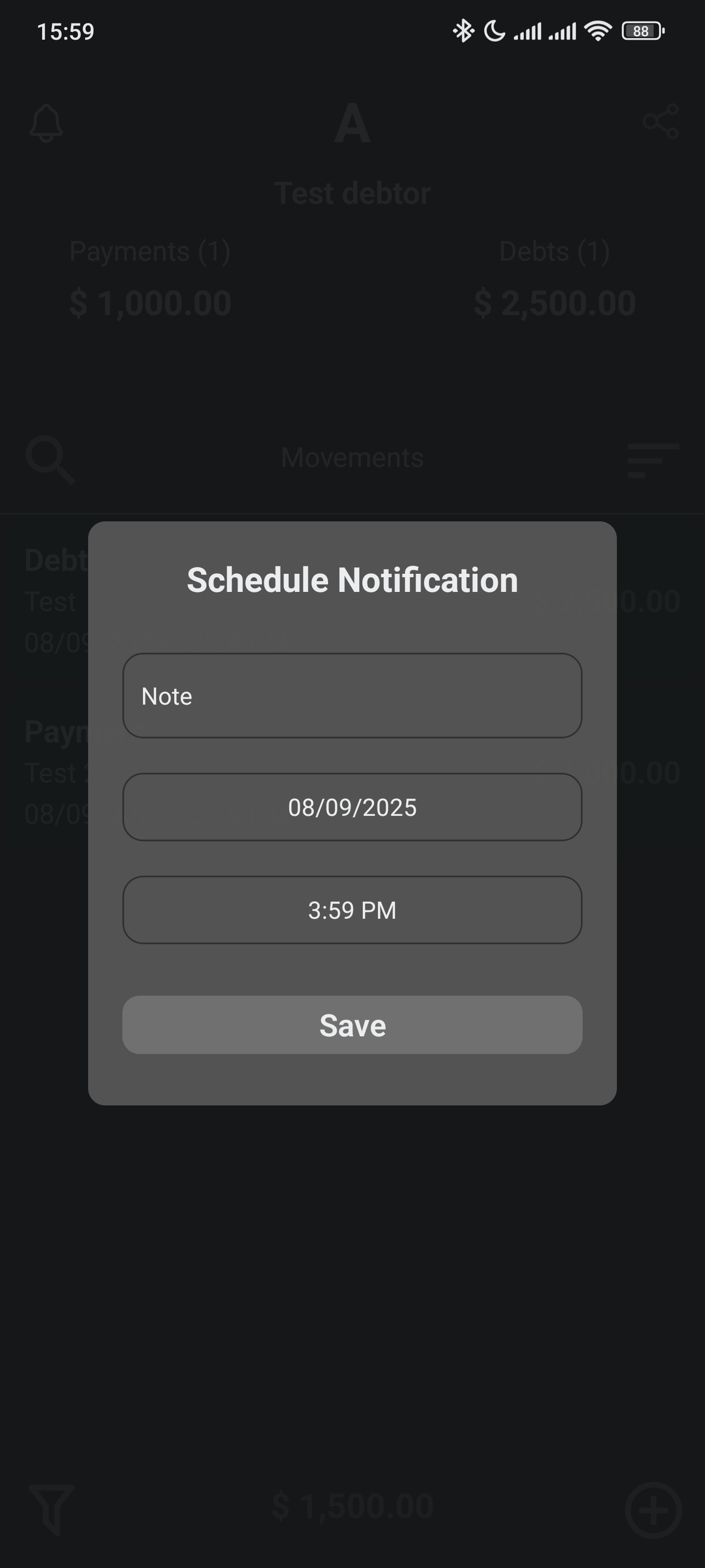 Settings Screen